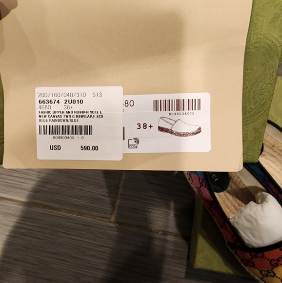 NWT Multicolored Gucci Espadrills - Picture 4 of 5